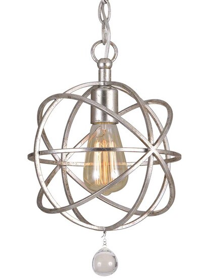 Solaris 1-Light Pendant in Olde Silver.